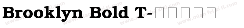 Brooklyn Bold T字体转换